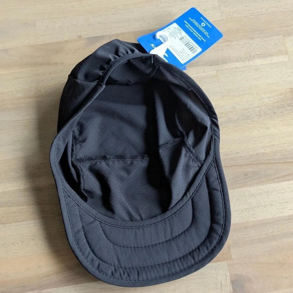 Brooks Lightweight Packable Running Hat Black Wind Rain Resistant Cap NWT‎